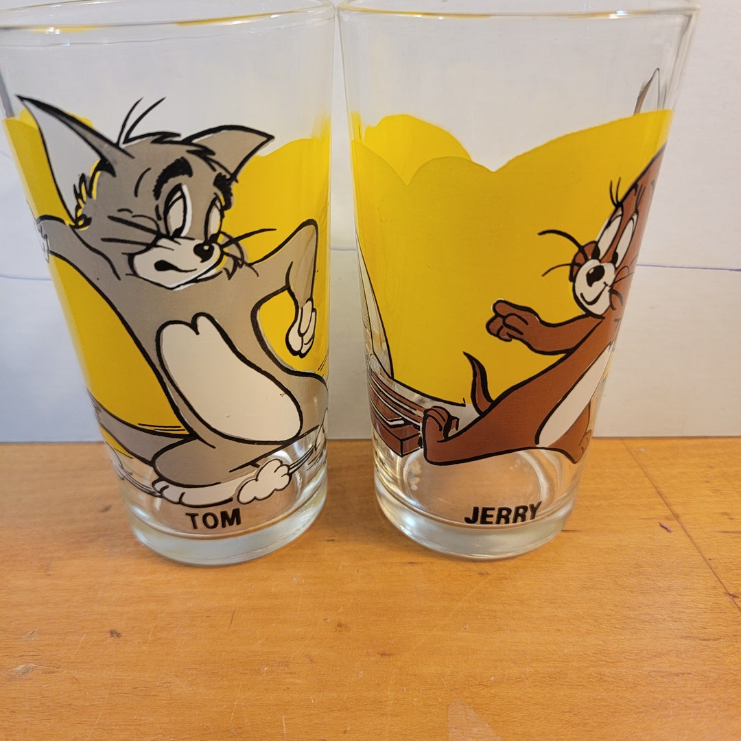 Pepsi Glass, Tom and Jerry Glasses, Pepsi Cartoon Glass, Pepsi Promo