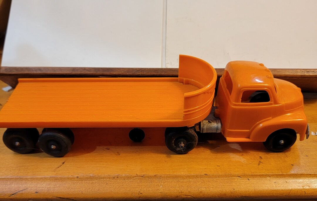 ミニカー Hubley toys truck&trailer Vintage Hubley Toy Motor Express Semi Tractor Trailer Truck