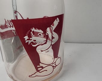 Penn Acres Dairy vintage milk bottle, Penn Acres dairy Ainsworth Nebraska, baby drinking milk bottle, free shipping