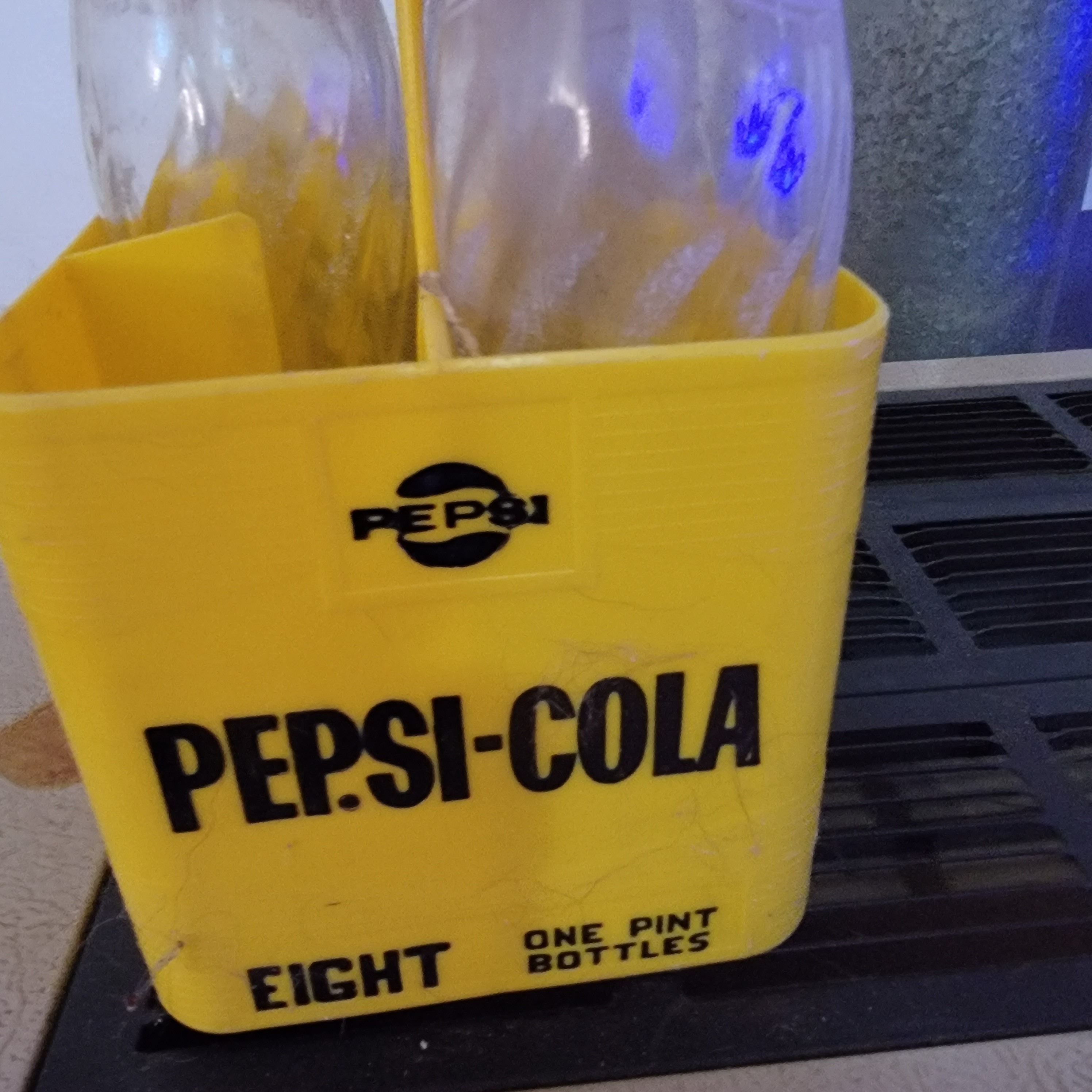 Vintage Pepsi Pop Bottle Crate, Old Plastic Pepsi Pop Carrier