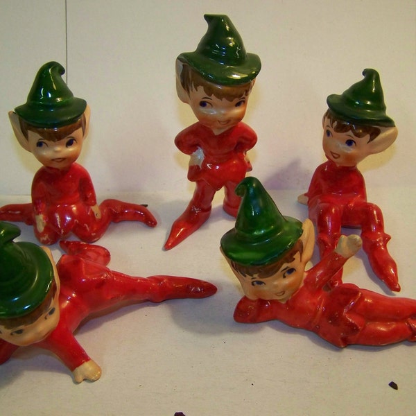 Christmas elf collection, elfs, elf figurines, Christmas figures, Christmas decoration