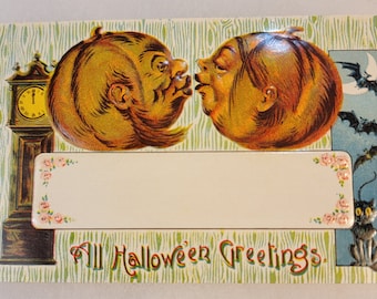 Vintage Halloween postcards, black cat Halloween card, witch Halloween cards, vintage Halloween owl postcards, Halloween kids, jackolantern