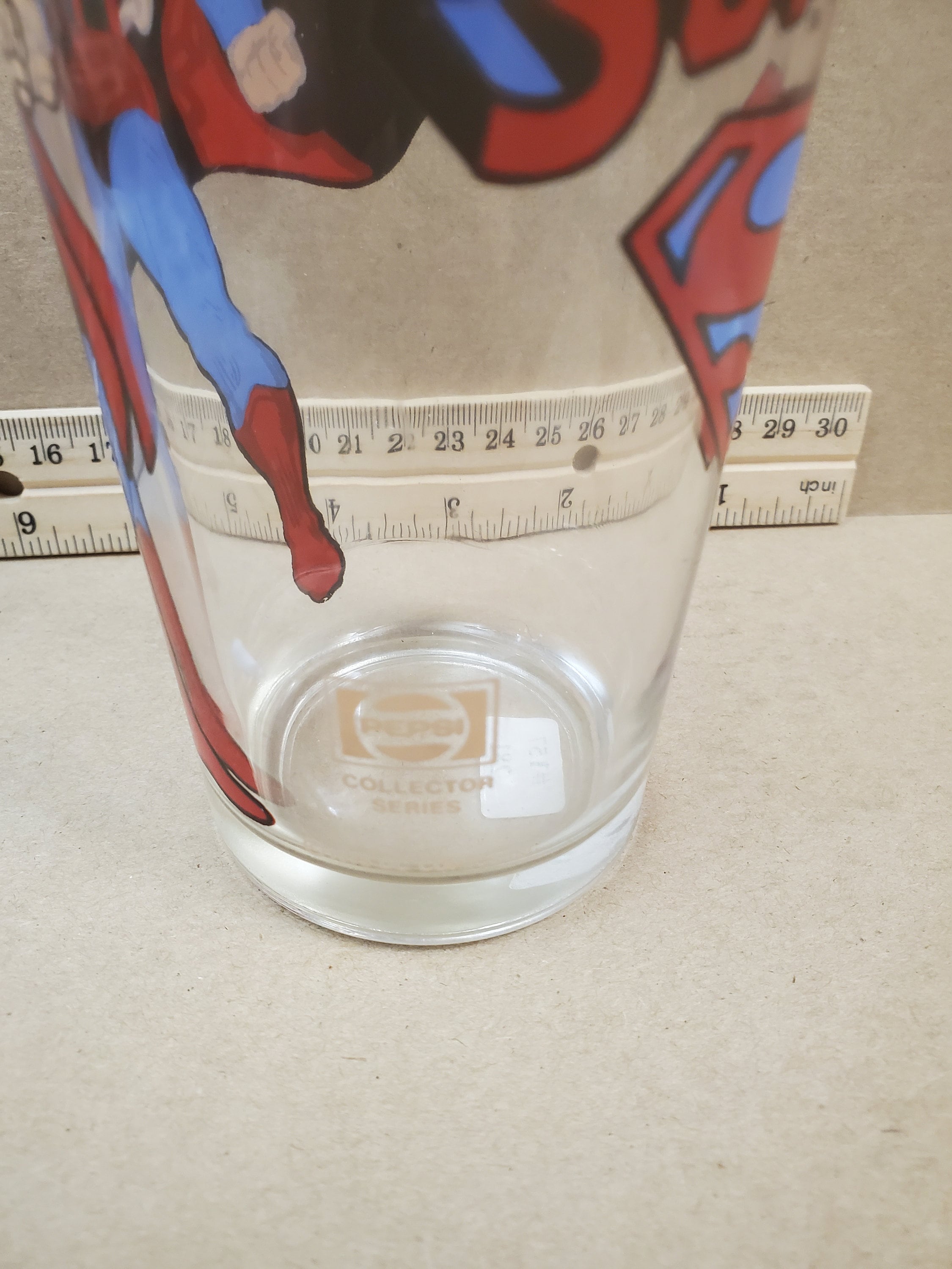 Pepsi Superheroes Glass, Pepsi Superman, Superman Glass, Vintage