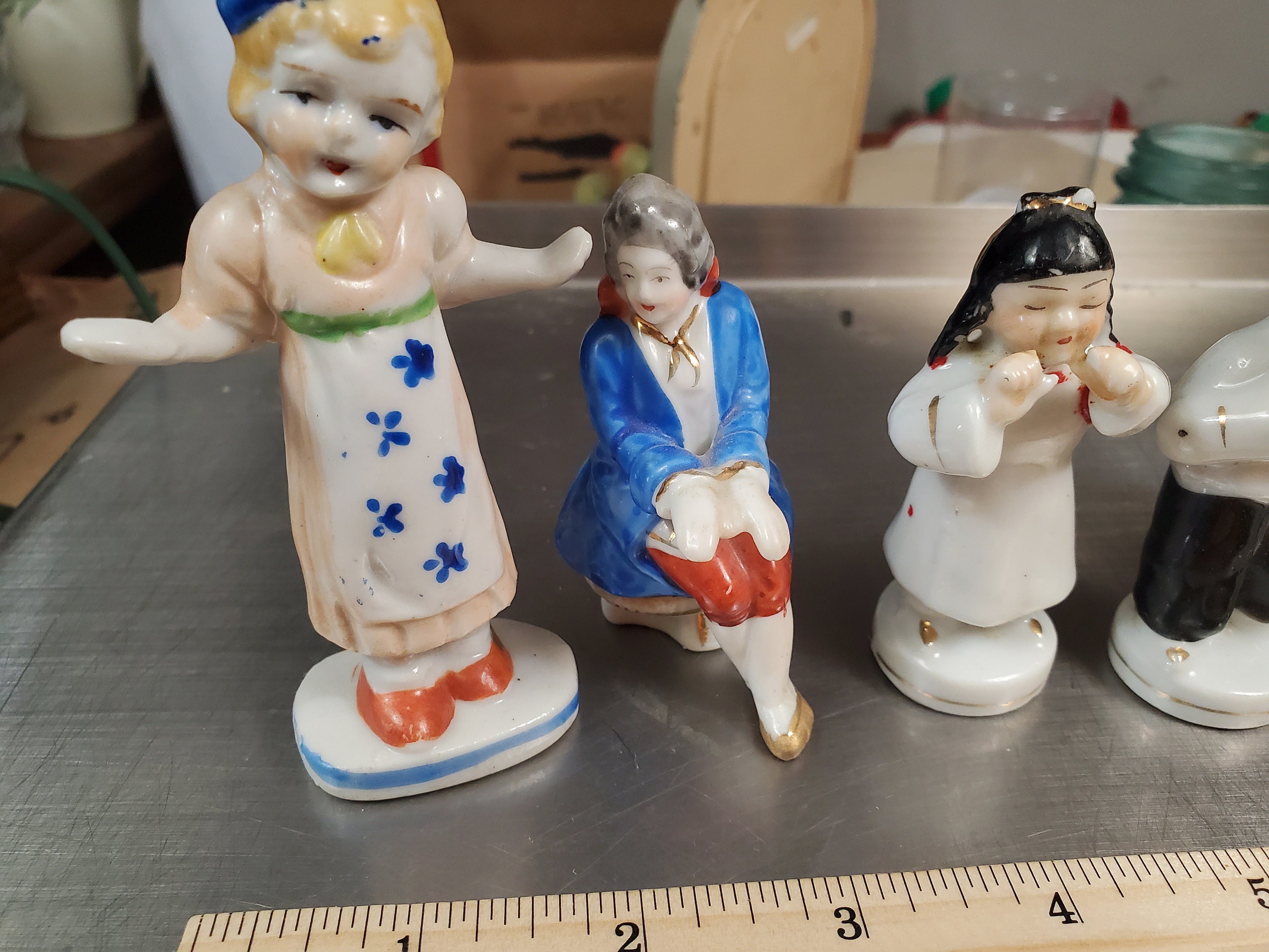 Japanese Figurines, Vintage Figures. Old Figurines, Bisque