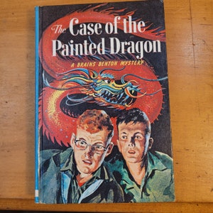 The Case of the Painted Dragon, Brains Bentonm old kids book, childrens books, juvenile books, teen book, old books FREE SHIPPING