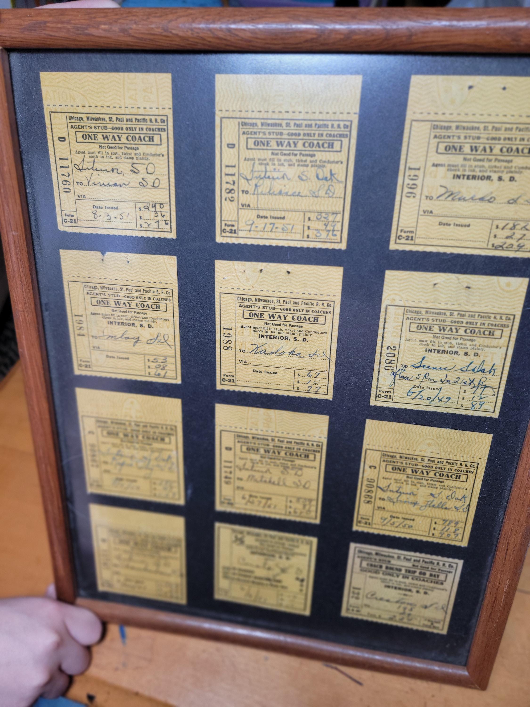 Vintage Railroad Tickets - Etsy