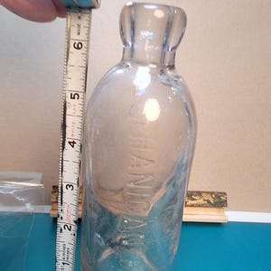 Antique Hutchinson bottle, antique bottle, blob bottle, Hanigan Bros. bottle, Denver Colorado bottle, vintage blob top bottle, Free shipping