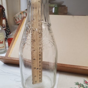 COOP Dairy brand milk bottle, People's Cooperative milk bottle, vintage dairy milk bottle,  milk bottle,  graphic milk bottle, FREE SHIPPING