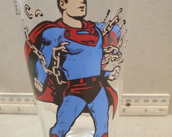 Pepsi Superheroes Glass, Pepsi Superman, Superman Glass