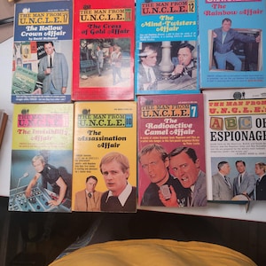Man From Uncle book lot, old kids book, children&#39;s books, juvenile books, teen book, old reading books FREE SHIPPING