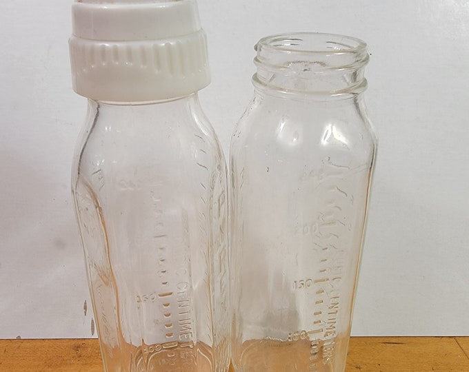 Vintage Glass Baby Bottles, Evenflo Glass Bottle, Vintage Baby Bottles