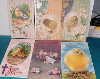 Vintage postcards, Easter postcards, old postcards, antique postcards, Easter Sunday  postcards, Vintage Easter cards, Free Shipping