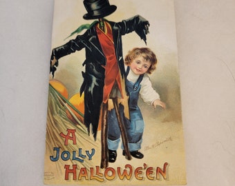 Vintage Halloween postcards, black cat Halloween card, witch Halloween cards, vintage Halloween owl postcards, Halloween kids, jackolantern