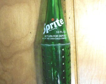 Sprite,  vintage soda bottle, vintage pop bottle, old pop bottle, vintage soda bottle, vintage bottle, vintage pop FREE SHIPPING