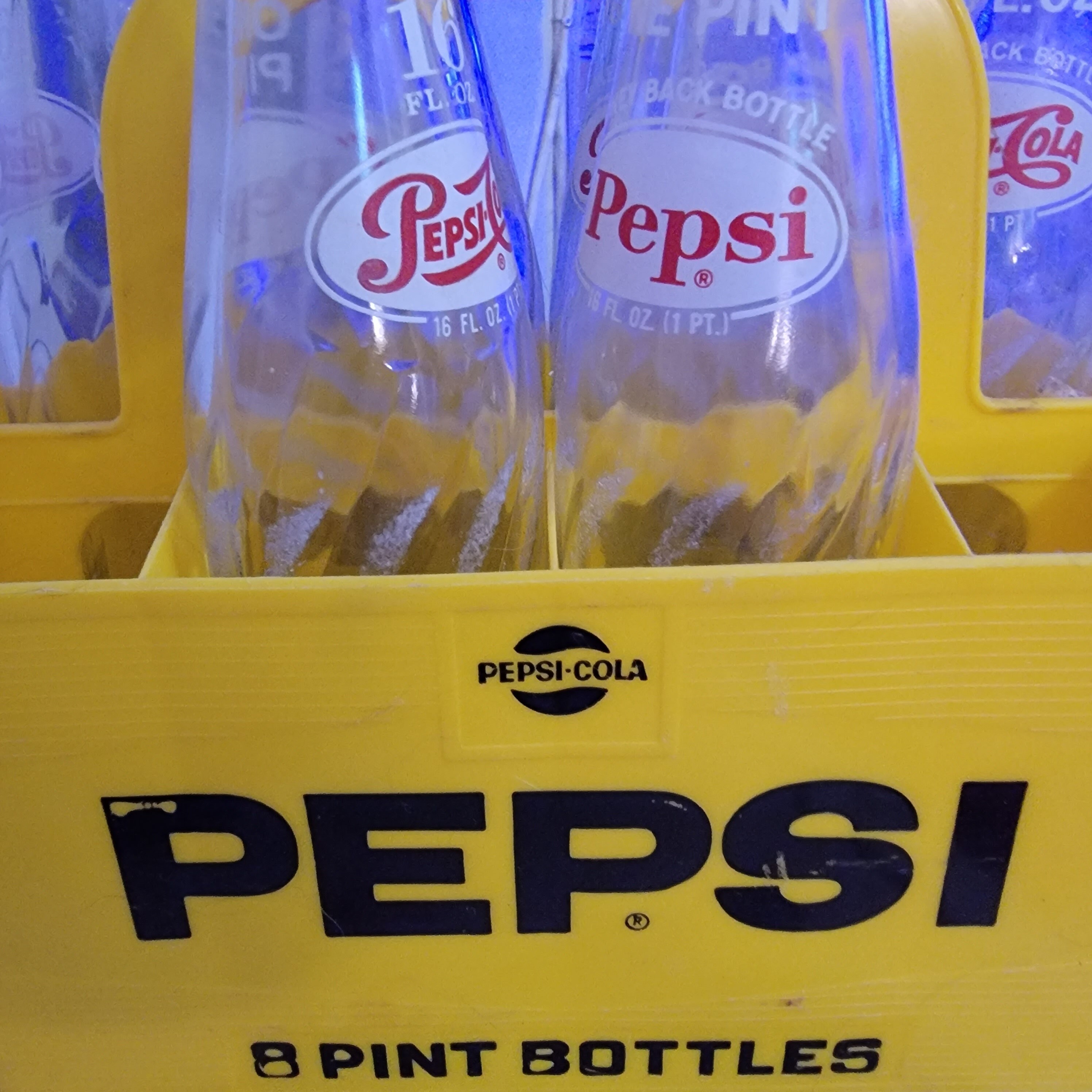 Vintage Pepsi Pop Bottle Crate, Old Plastic Pepsi Pop Carrier