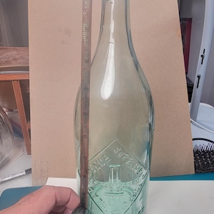 Vintage Colony Club soda bottle, turquoise blue vintage bottles, soda bottles, antique soda bottle, thirties bottles free shipping