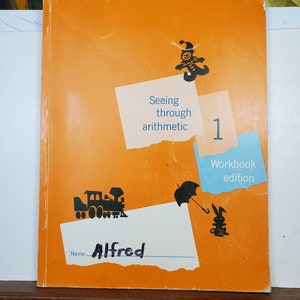 Basic Mathematics Program workb Grade 1 book, school book, vintage school book, old school book, FREE SHIPPING