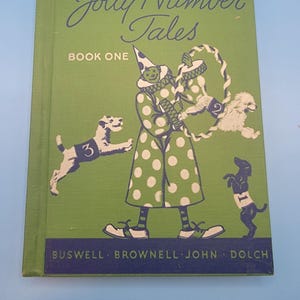 Jolly Number Tales Book One Arithmetic Textbook, Vintage Elementary School Book