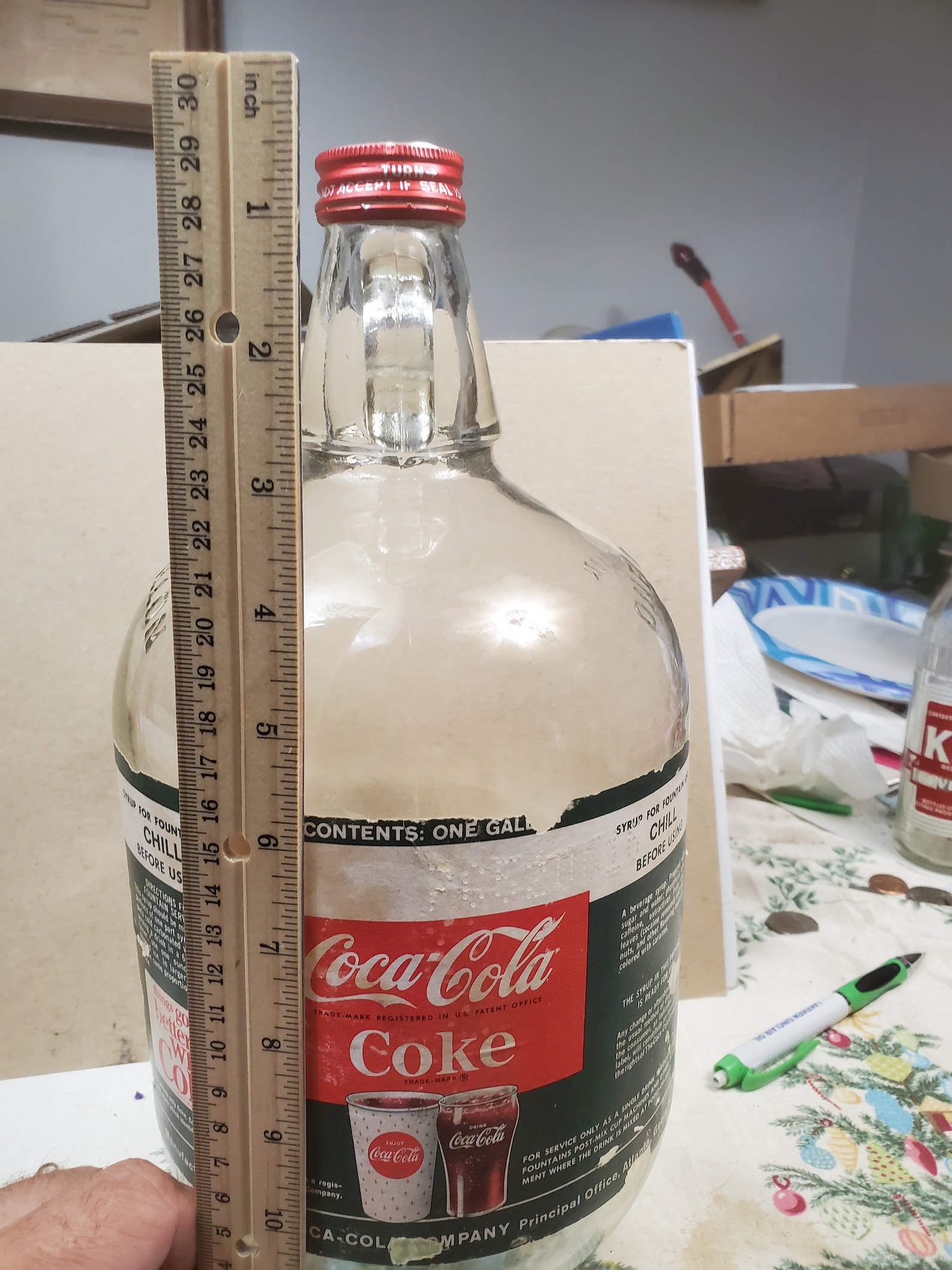 Vintage Coke Syrup Bottle Coca Cola Soda Fountain Bottle Etsy