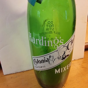 Colonial Club mixer large bottle, Tom Collins mixer, Colonial Club quart soda  bottle, vintage bottle, vintage soda  mixer  FREE SHIPPING