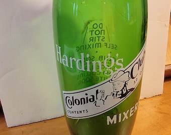 Colonial Club mixer large bottle, Tom Collins mixer, Colonial Club quart soda  bottle, vintage bottle, vintage soda  mixer  FREE SHIPPING