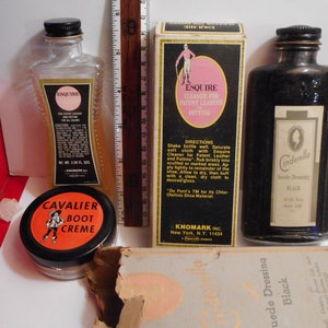vintage bottle, vintage shoe poish bottle,  vintage shoe shine bottle