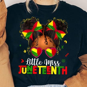 キッズリトルミスジューンティーンス黒人少女メラニンかわいい幼児PNG、アフリカ系アメリカ人プライドクリップアート、子供向けのかわいいジューンティーンス昇華プリント