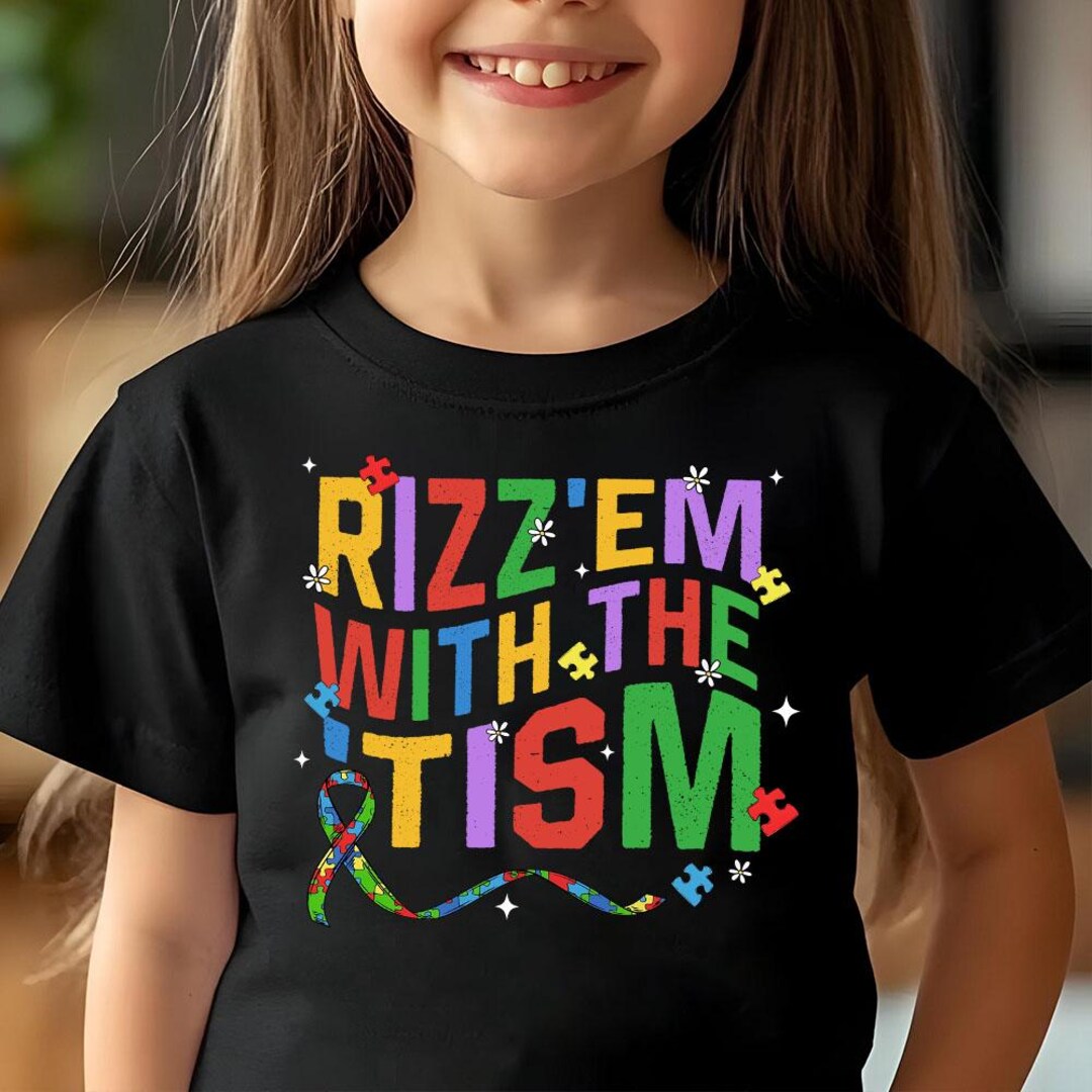 Rizz Em With the Tism Groovy Png, Autism Png, Autism Ribbon Puzzles Png ...