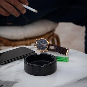 Marble Ashtray with Holder