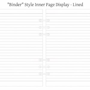 Replacement Paper Inserts for Notebooks, A5/A6 Blank Notebook Pages ...