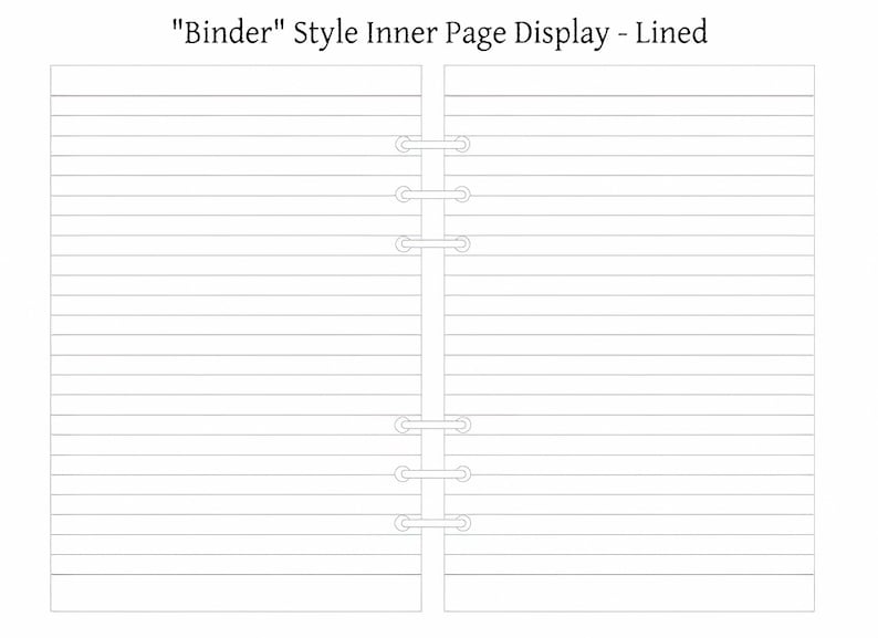 Replacement Paper Inserts for Notebooks, A5/A6 Blank Notebook Pages ...