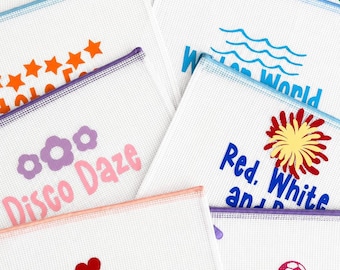 Set of 10 Personalized Waterproof Pouch