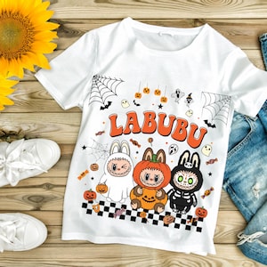 Halloween LaBubu Bunny Costume PNG SVG, Labubu Png, labubu shirt, Halloween PNG, Labubu clothes, Kawaii Monsters Clipart, Labubu clipart