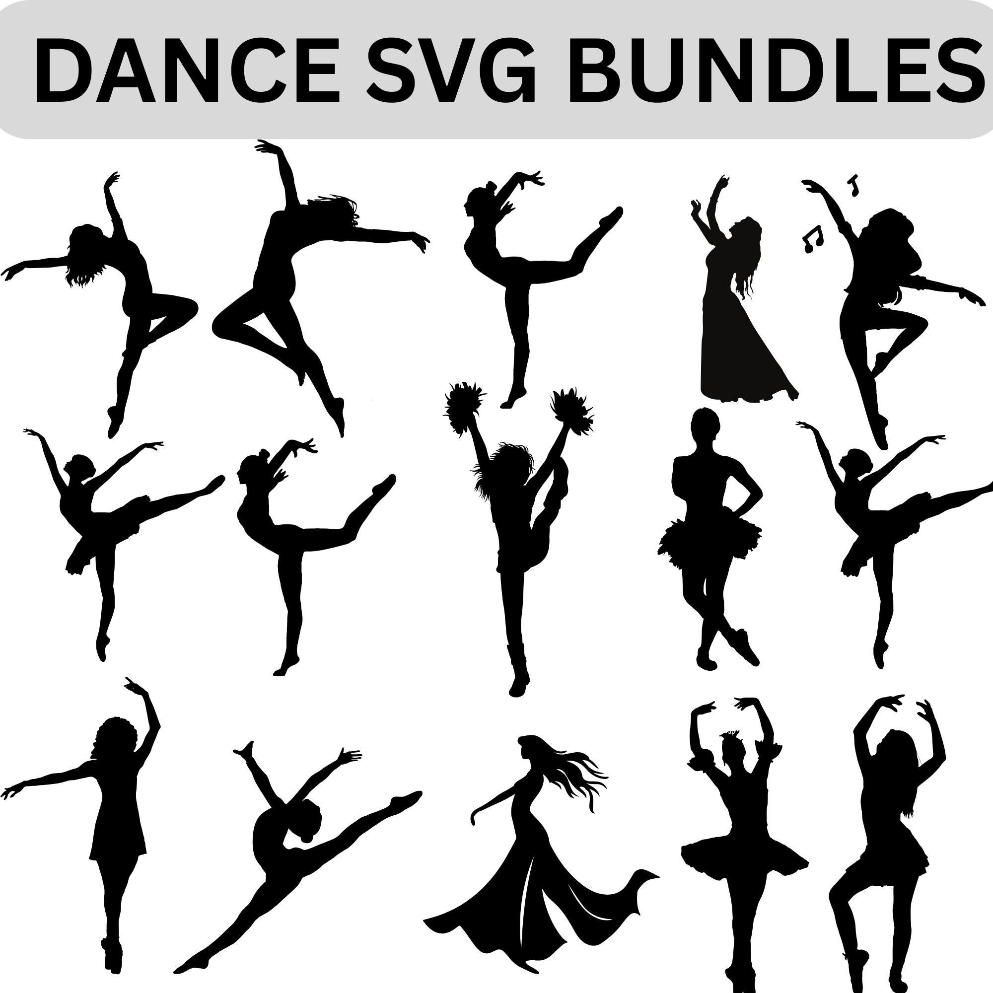 Dance Svg, Dance Silhouette, Dance Svg Bundle, Dance Cut File, Dancers Svg, Dance Clipart, Dancer Silhouettes svg, Instant Download