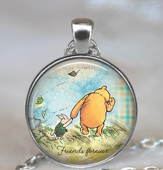 Keychain Winnie The Pooh Quote Necklace Winnie The Pooh Quote
