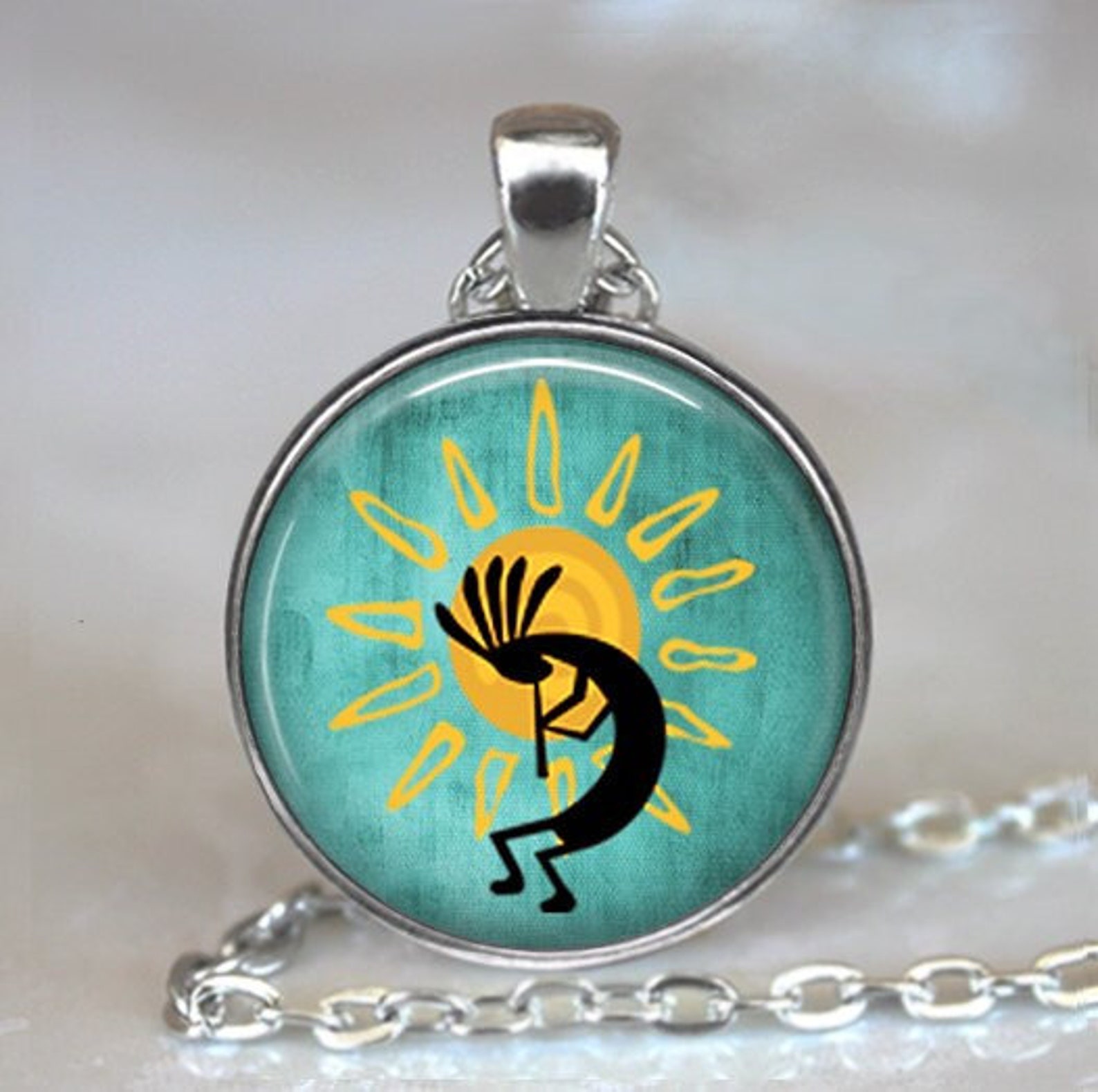 Kokopelli Sun Dance necklace Kokopelli jewelry Kokopelli Etsy