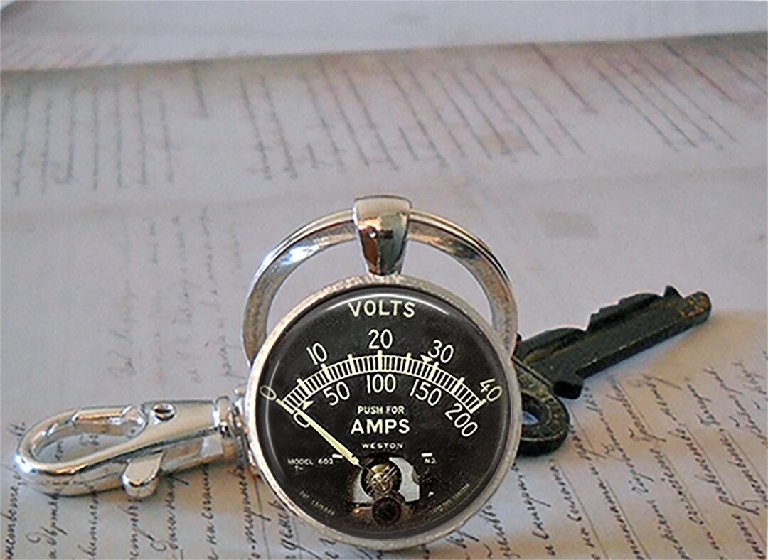 Voltmeter Key Chain, Gift for Electrician Graduation Gift Electrical ...
