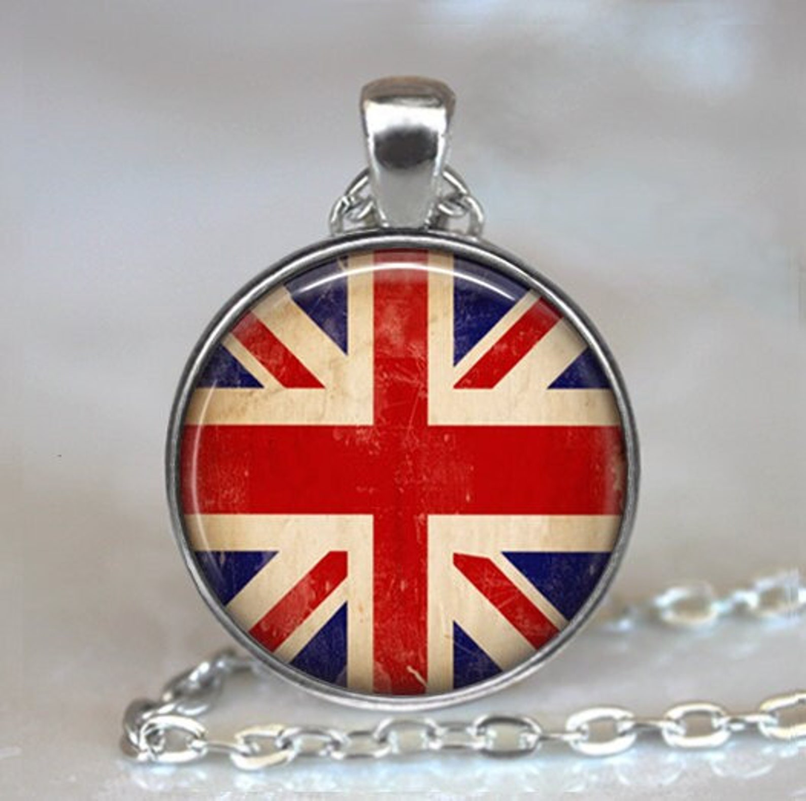 Union Jack Pendant Union Jack Necklace Union Jack Jewelry Etsy