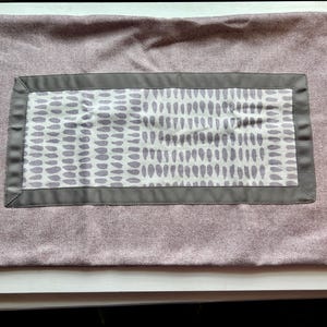 Sister Parish Albert and Lilac Flannel Pillow Cover 13x21 Hidden Zipper