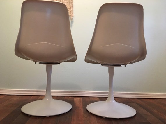 Vintage Tulip Chairs Seng Of Chicago Swivel Fiberglass Chairs Etsy