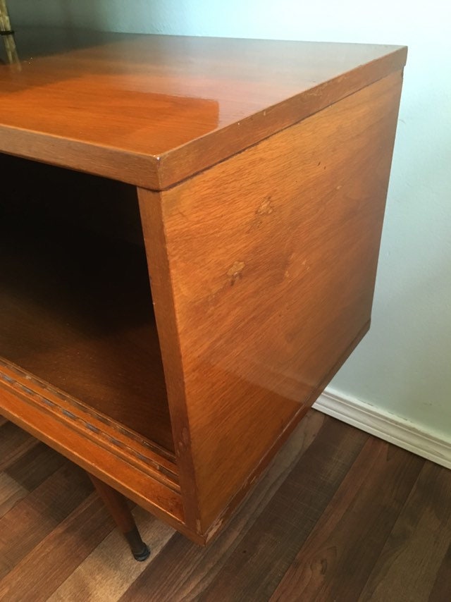 Sold Mid Century 1950s James Philip Maple Illuminated Bar Cabinet
