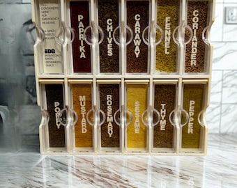Designers Guild Spice Jar Set: 1970s Retro Kitchen Decor - New Old Stock