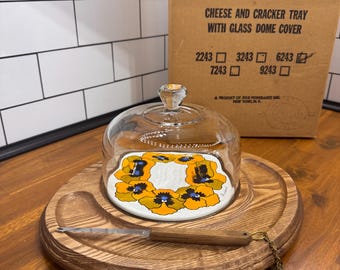 1960s Goodwood Cheese & Cracker Tray: Mid-Century Modern Entertaining Set