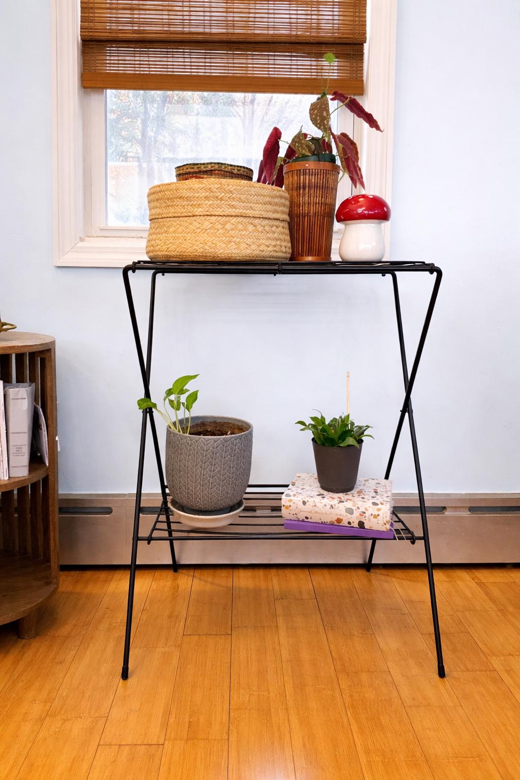 Vintage Wire Folding Shelf - Etsy