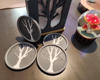 Porta-copos graváveis para árvore genealógica: lembrancinhas de festa inspiradas na natureza