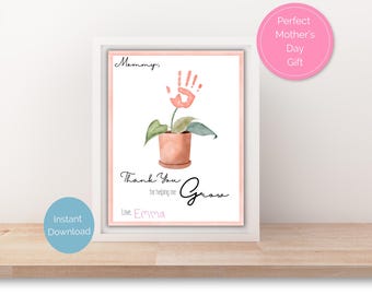 Handprint Art|Handprint Flowers|Mothers Day Crafts|Handprint Craft|Mothers Day| Mothers Day Handprint Art| Preschool Handprint