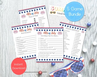 4th of July Printable Games, Fourth of July Activity Coloring Page, 4th of July Party Games, Fourth or July Games Kids, 4th of July Trivia