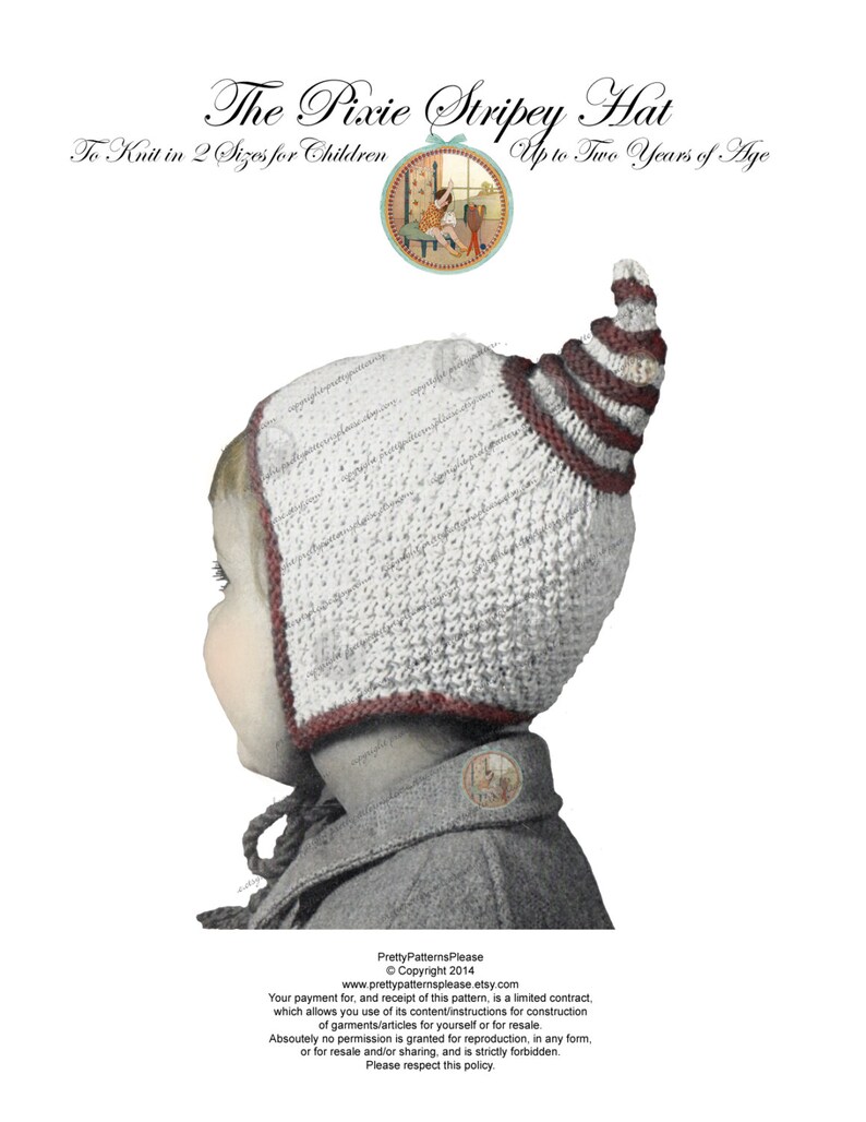 Pixie Gnome Dwarf Hat Knitting Pattern for Babies &amp; Toddlers From 2 ...