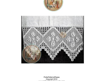 1917 Antique Crochet Pattern Lace Edging for Blinds - PDF - PrettyPatternsPlease