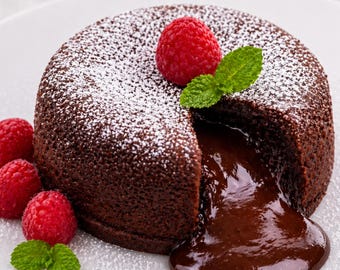 LA MIGLIORE RICETTA per una torta al cioccolato con cuore fondente facile da scaricare.